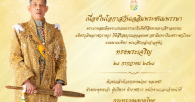 คำถวายพระพรชัยมงคลพระบาทสมเด็จพระเจ้าอยู่หัว เนื่องในโอกาสวันเฉลิมพระชนมพรรษา 28 กรกฎาคม 2568 และพระราชกรณียกิจ พระบาทสมเด็จพระเจ้าอยู่หัว