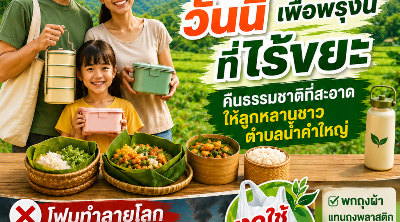🌿♻️ ประชาสัมพันธ์ เทศบาลตำบลน้ำคำใหญ่ ร่วมใจ…ไร้ขยะ♻️🌿